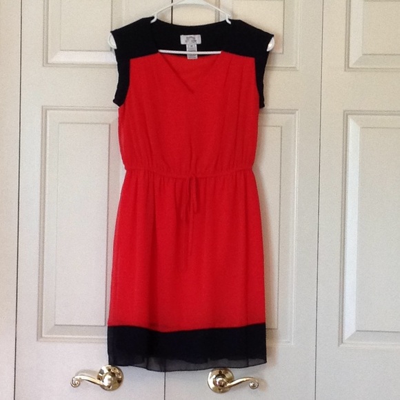 Sweet Storm Coral/Navy Dress - Picture 3 of 6